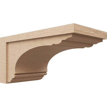 12in. W X 24in. D X 12in. H Series 3 Wide Warren Rough Cedar Woodgrain TimberThane Corbel, Prmd Tan